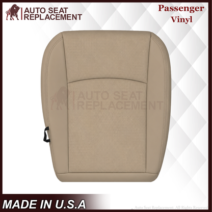 2013 - 2018 Dodge Ram 1500 2500 3500 Laramie Replacement Seat Cover in Light Frost “Tan" With Perforated Inserts: Choose From Variants