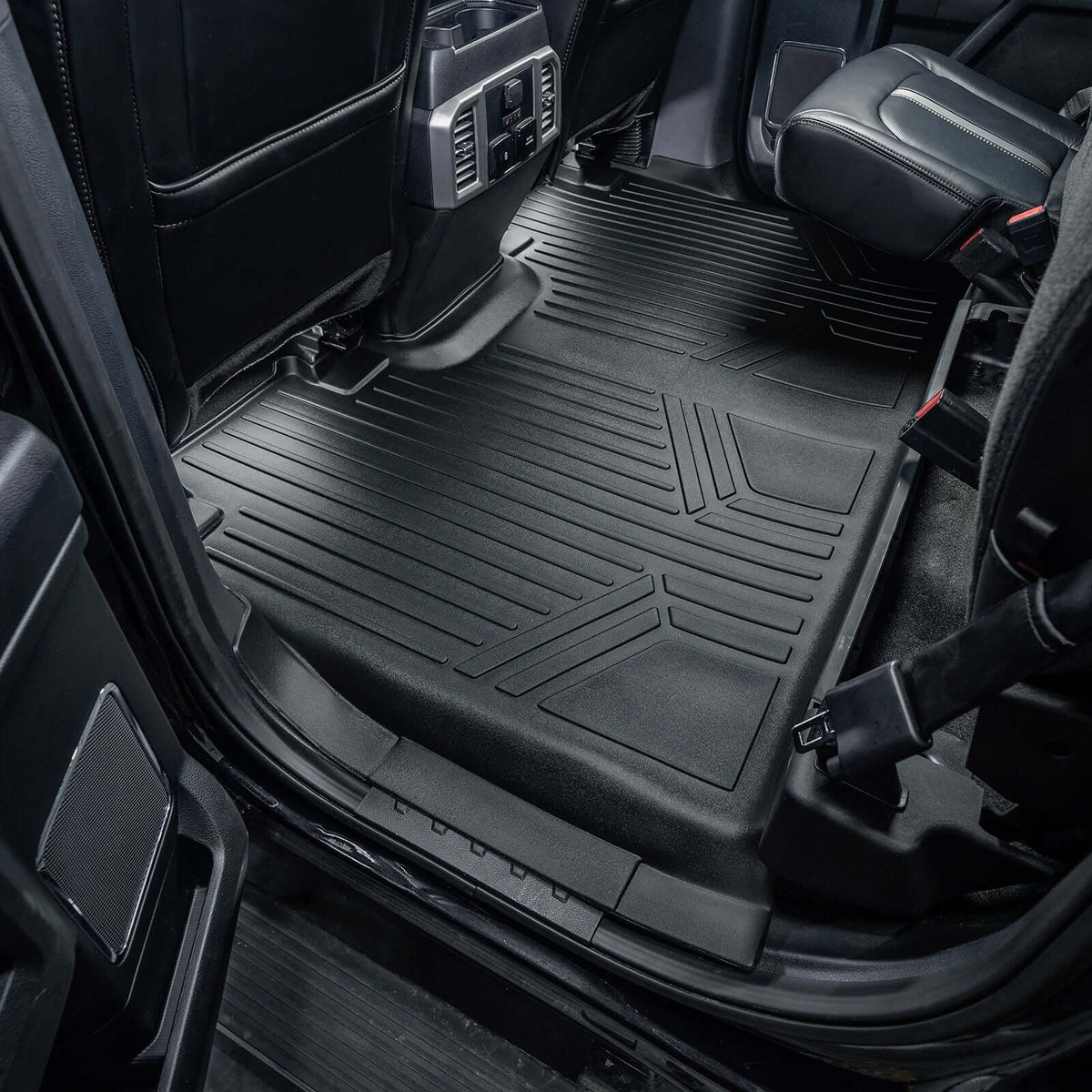 2015-2027 Ford F-150 Floor Liners| Super Crew Models (2nd Row without Under seat Storage) |SMARTLINER