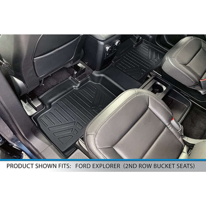 2020-2026 Ford Explorer Hybrid Floor Liners|For 2021 models works without passenger retention on the floor|SMARTLINER