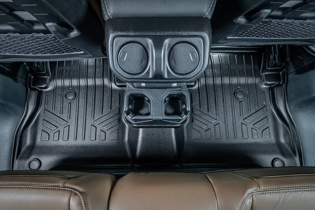 2020-2026 Jeep Gladiator Floor Liners|Fits models with 2nd row non-locking storage wall|SMARTLINER
