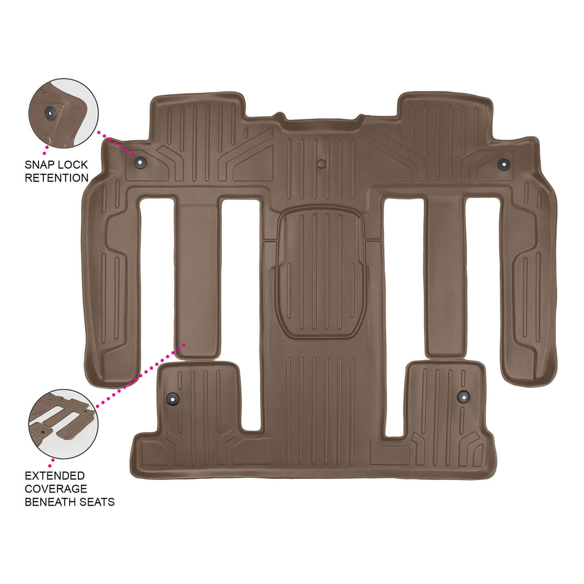 2009-2010 Chevrolet Traverse Floor Liners|7 Passenger Models|SMARTLINER
