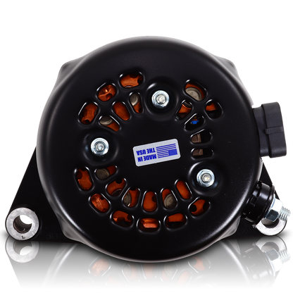 Mechman 170 Amp Billet Racing Alternator C5 / C6 Corvette 5.7L 6.2L - Black Anodized