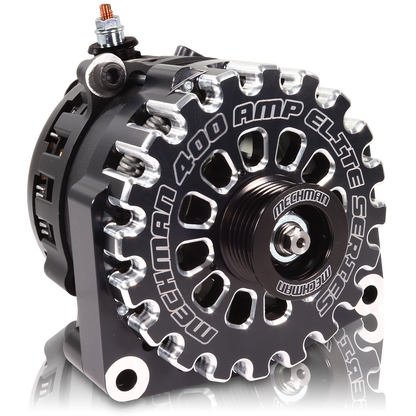 Mechman 400 Amp RVC Bypass High Output Alternator 2014+ Chevrolet GMC Cadillac - Black Billet