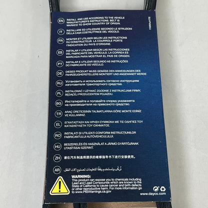DAYCO Straight Standard Rib Poly Rib Belt EPDM Material .82" K-Section 5060550
