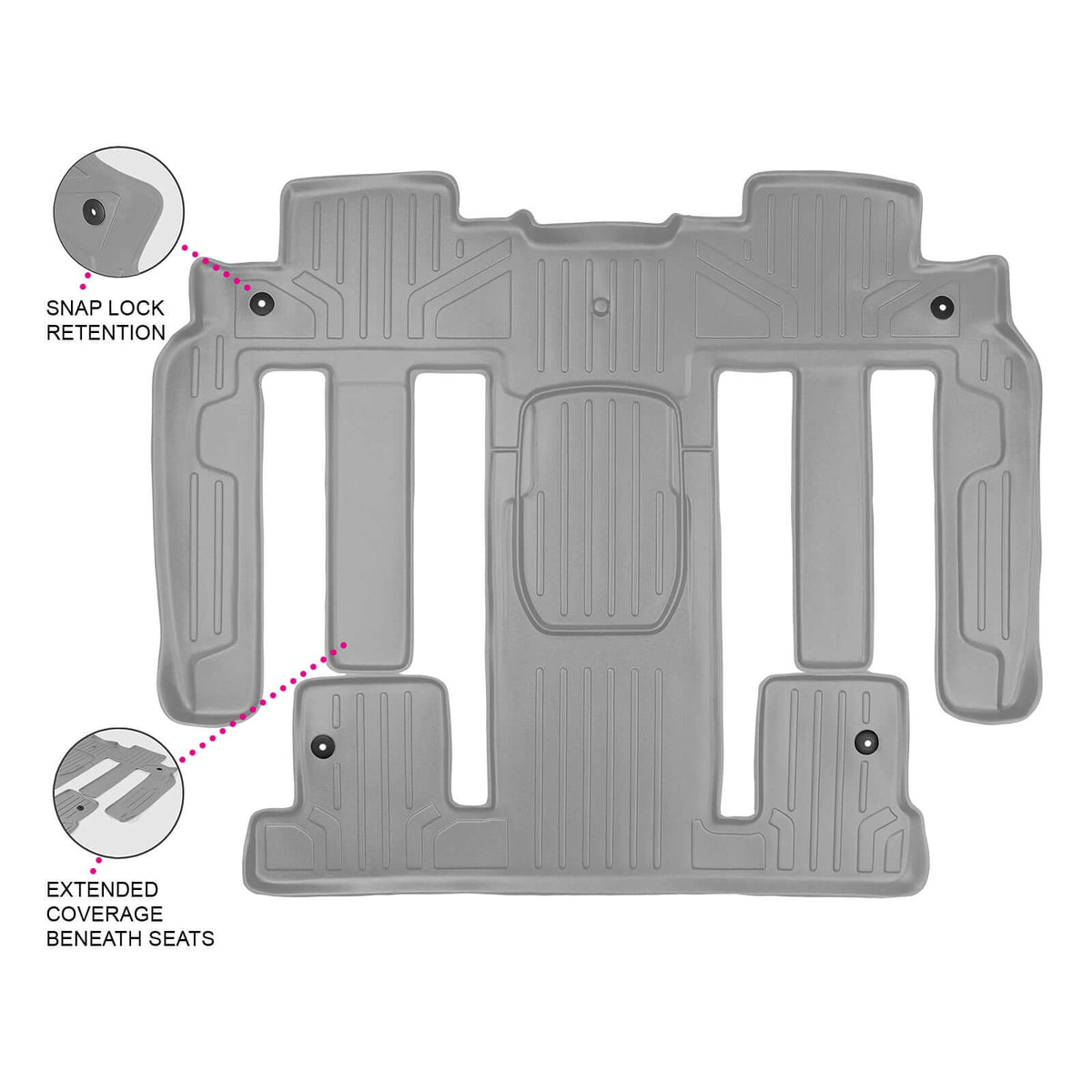 2009-2010 Chevrolet Traverse Floor Liners|7 Passenger Models|SMARTLINER