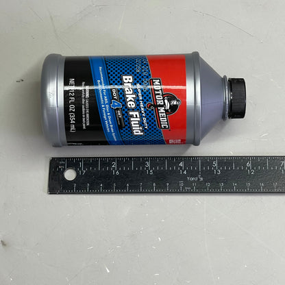MOTOR MEDIC (6 PACK) Super Heavy Duty Dot 4 Brake Fluid 12 fl oz Grey M4512