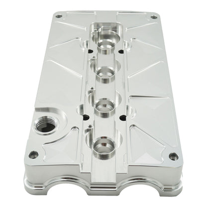 Billet B Series Vented Valve Cover Baffle B16 B18 AN10 For Honda Acura DOHC Vtec