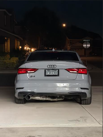 CCdesign 8V Audi S3 3" Single Exit Catback Exhaust (Driver Side)