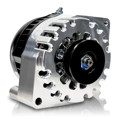Mechman 170 Amp S Series Billet Racing Alternator 1965-1985 Ford - Chrome