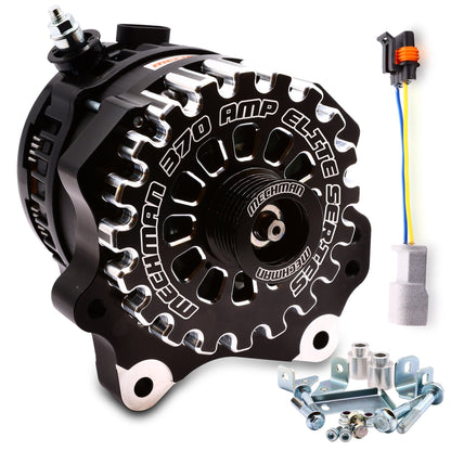 Mechman 370 Amp Billet V-Mount Alternator 1996-1998 Ford Mustang 4.6L SOHC