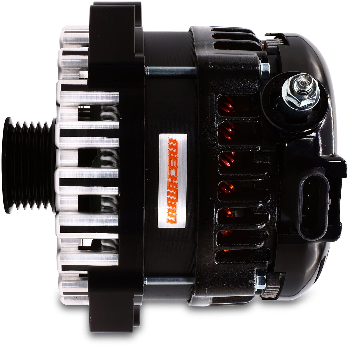 Mechman 370 Amp Billet V-Mount Alternator 1996-1998 Ford Mustang 4.6L SOHC