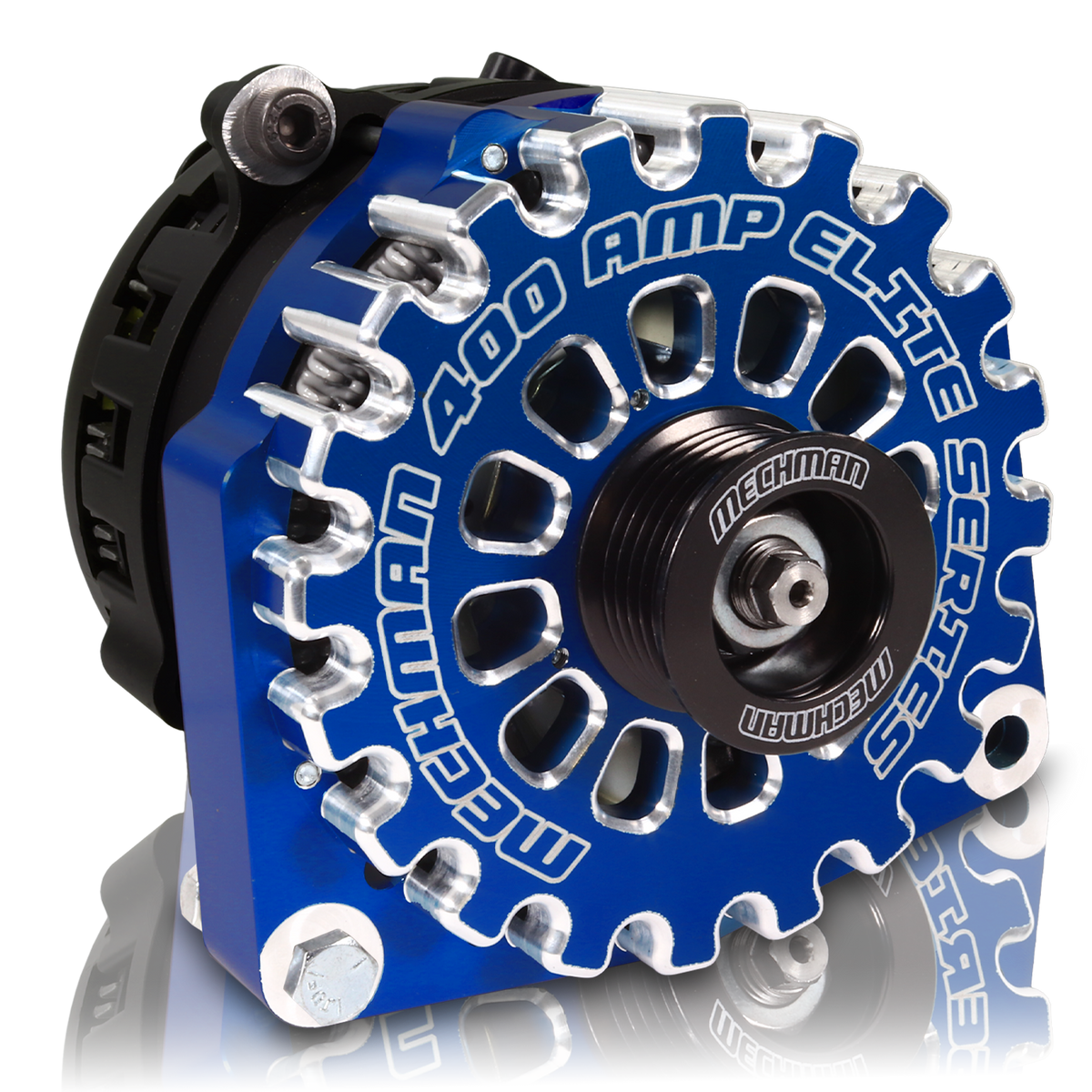 Mechman 400 Amp Elite Series Alternator 1987-1995 GM Truck / SUV - Dark Blue