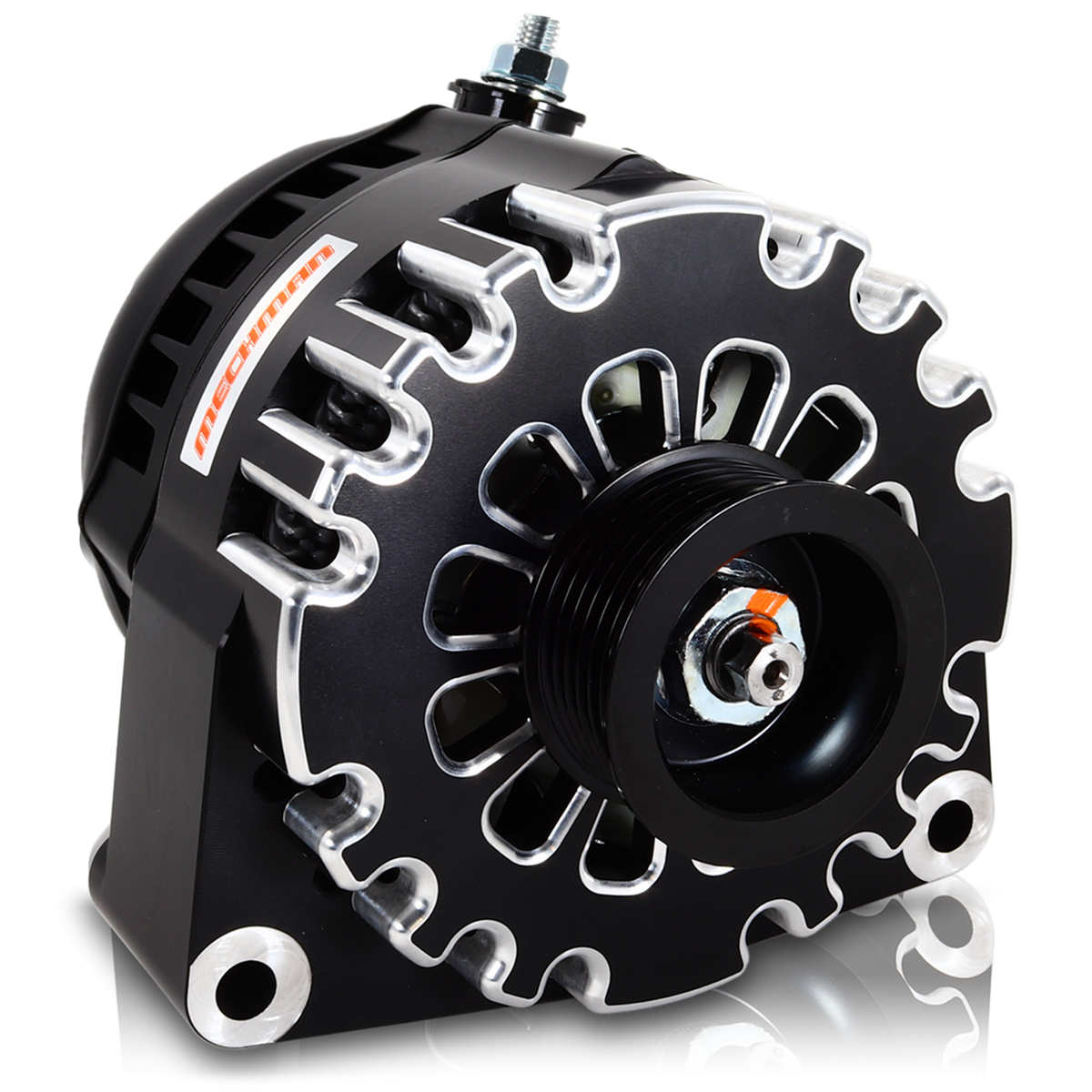 Mechman 170 Amp High Output Alternator 1996-2004 GM Truck 4.3L 4.8L 5.3L 5.7L 6L - Black Billet