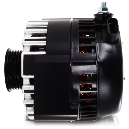 Mechman 170 Amp High Output Alternator 1996-2004 GM Truck 4.3L 4.8L 5.3L 5.7L 6L - Black Billet