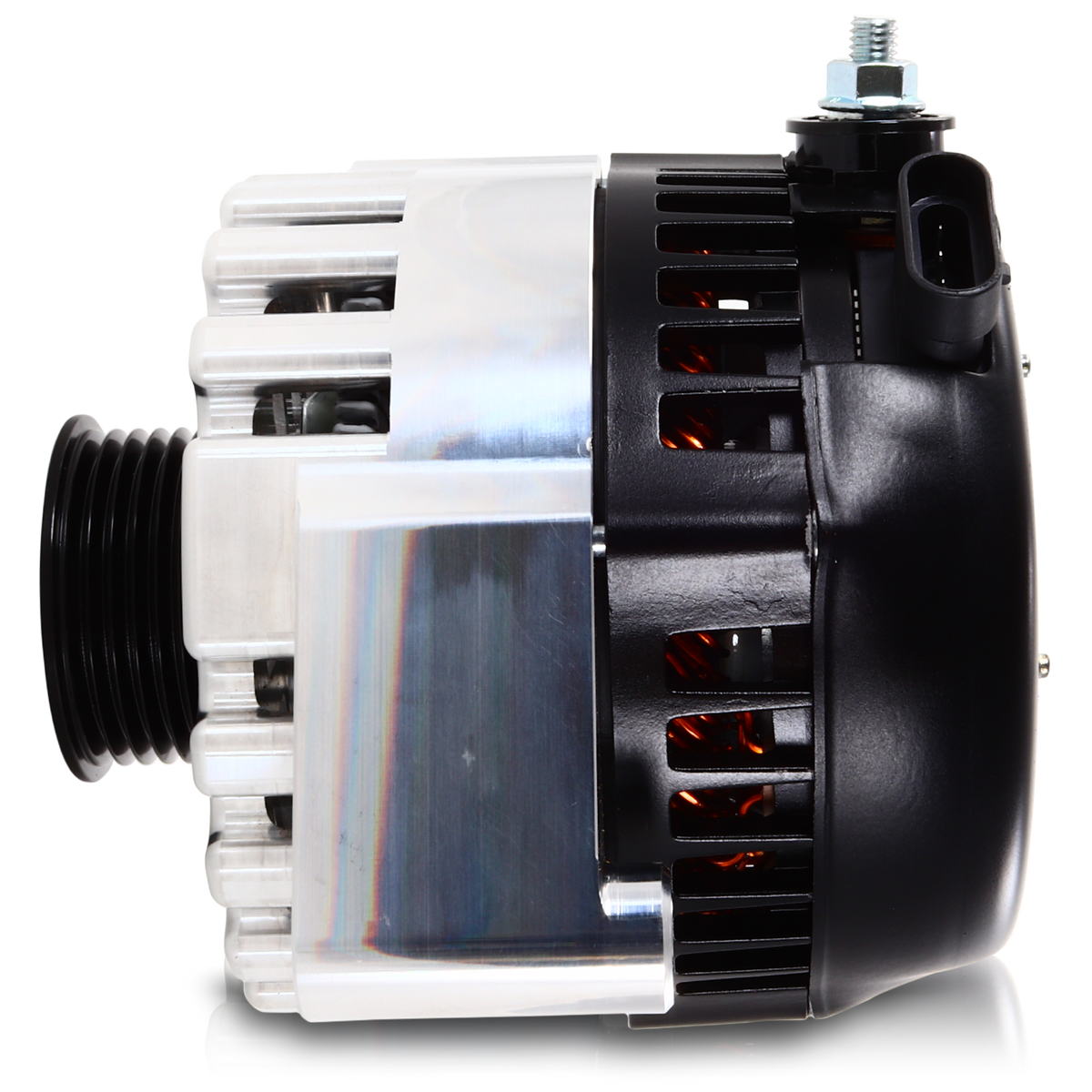 Mechman 240 Amp High Output Alternator 1996-2004 GM Truck 4.3L 4.8L 5.3L 5.7L 6L - Machined Billet