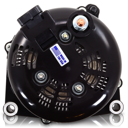 Mechman 250 Amp High Output Alternator 1996-2004 GM Truck 4.3L 4.8L 5.3L 5.7L 6L - Black Billet