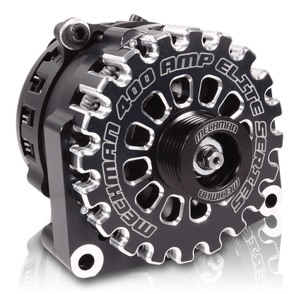 Mechman 400 Amp RVC Bypass Alternator 2005-2013 GM Truck 4.3L 4.8L 5.3L 5.7L 6L - Black Billet