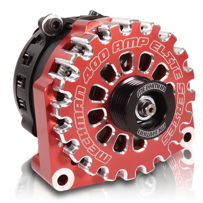 Mechman 400 Amp High Output Alternator 1996-2004 GM Truck 4.3L 4.8L 5.3L 5.7L 6L - Red Billet