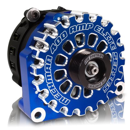 Mechman 400 Amp High Output Alternator 1996-2004 GM Truck 4.3L 4.8L 5.3L 5.7L 6L - Blue Billet