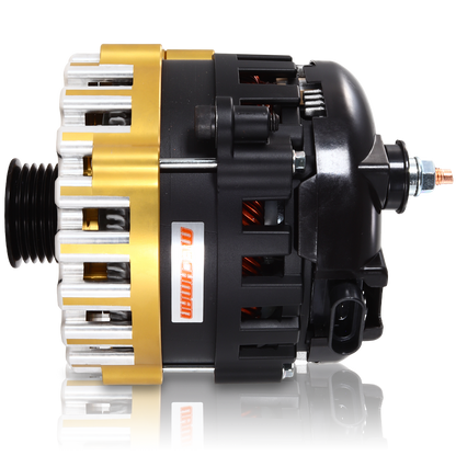 Mechman 400 Amp High Output Alternator 1996-2004 GM Truck 4.3L 4.8L 5.3L 5.7L 6L - Gold Billet