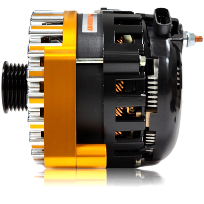 Mechman 400 Amp High Output Alternator 1996-2004 GM Truck 4.3L 4.8L 5.3L 5.7L 6L - Orange Billet