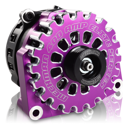 Mechman 400 Amp RVC Bypass Alternator 2005-2013 GM Truck 4.3L 4.8L 5.3L 5.7L 6L - Purple Billet