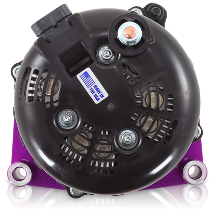 Mechman 400 Amp High Output Alternator 1996-2004 GM Truck 4.3L 4.8L 5.3L 5.7L 6L - Purple Billet