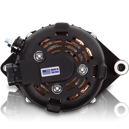 Mechman 240 Amp S Series Billet Alternator 2003-2004 Ford Mustang Cobra 4.6L Supercharged - Black Anodized
