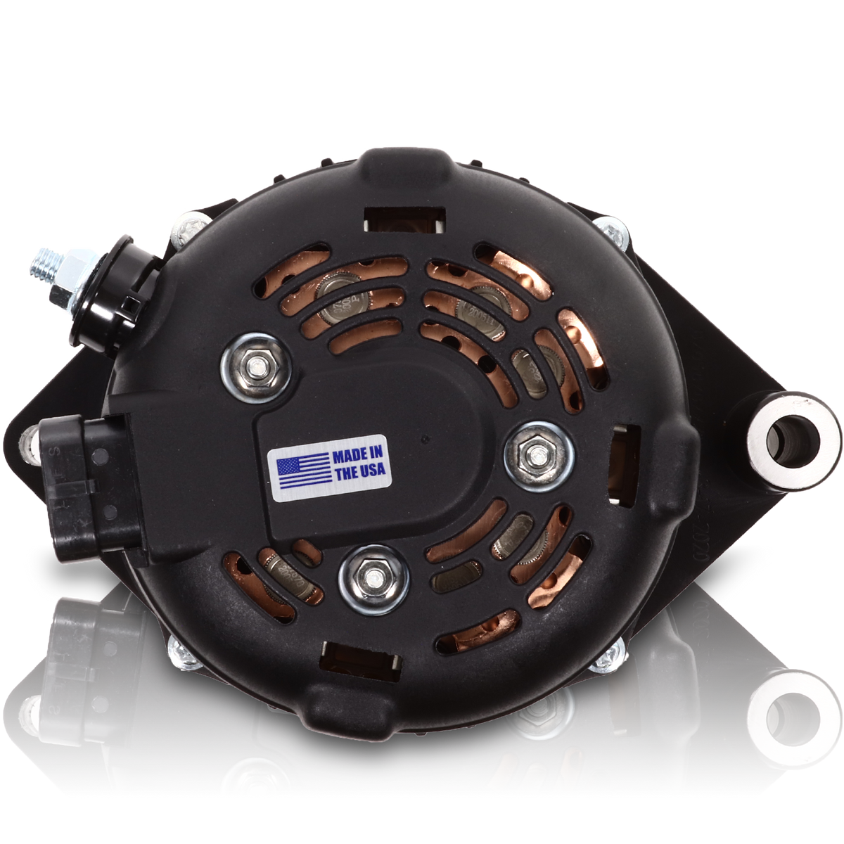 Mechman 170 Amp S Series Billet Alternator 2003-2004 Ford Mustang Cobra 4.6L Supercharged - Black Anodized