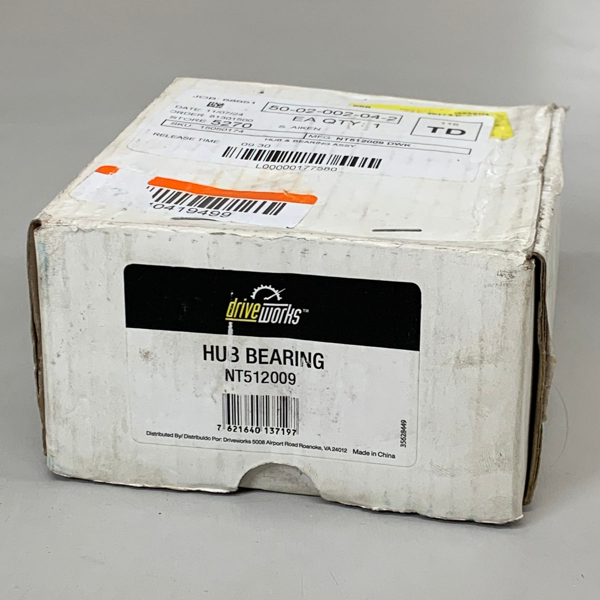 DRIVE WORKS Hub & Bearing Assembly Silver NT512009