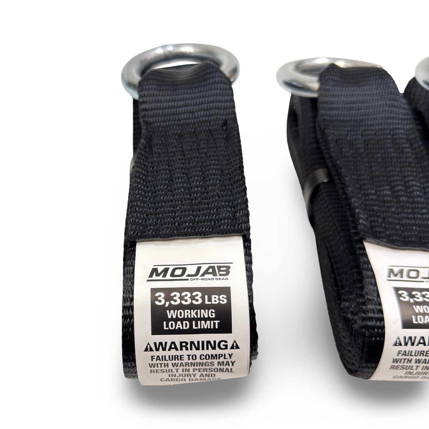 MOJAB LassoLock™ Heavy-Duty Tire Tie Down Kit – 2” × 12’ (Set of 4)