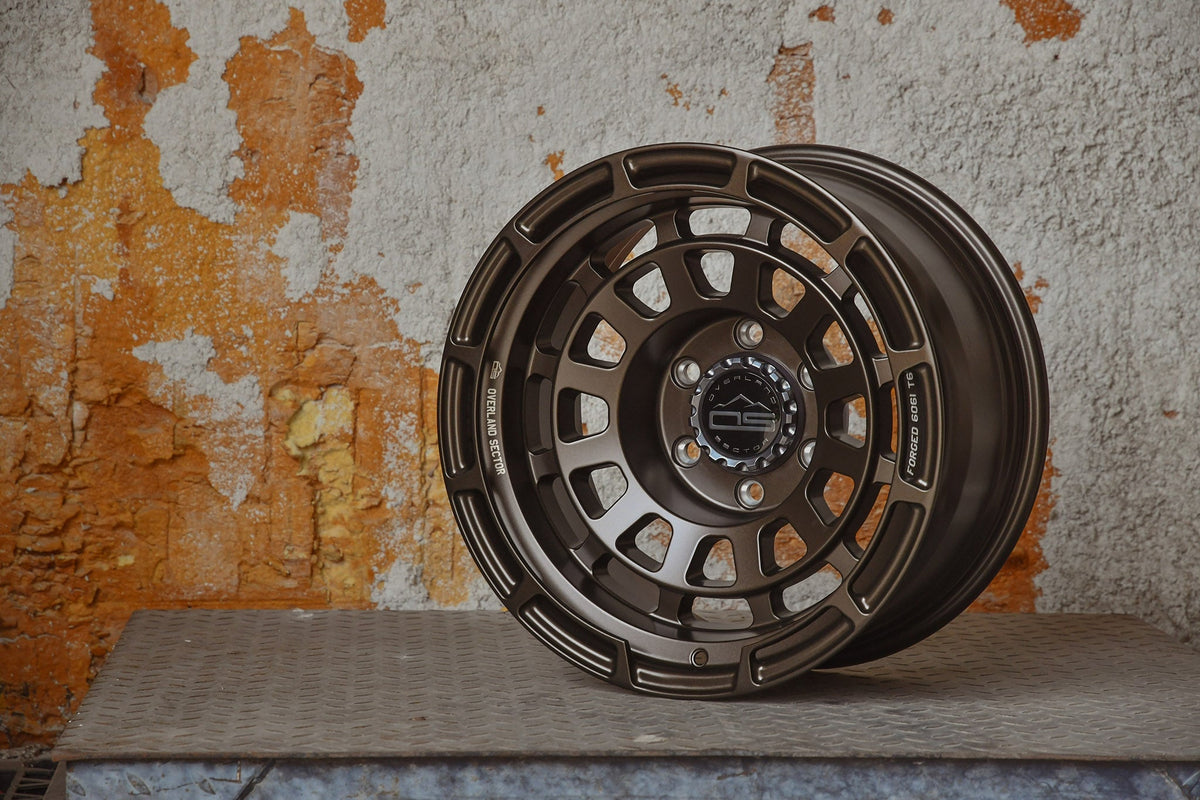 Overland Sector Badlander Forged 17x9 -12 6x139.7mm 106.1mm All Satin Mocha Bronze
