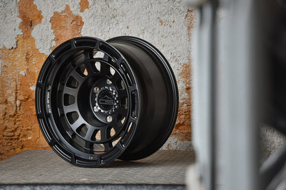 Overland Sector Badlander Forged 17x9 +0 6x135/6x139.7mm 106.1mm All Satin Black