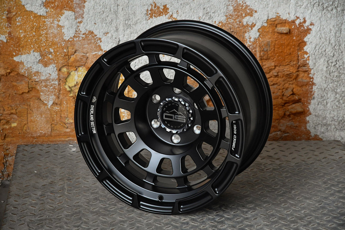 Overland Sector Badlander Forged 17x9 +0 6x135/6x139.7mm 106.1mm All Satin Black