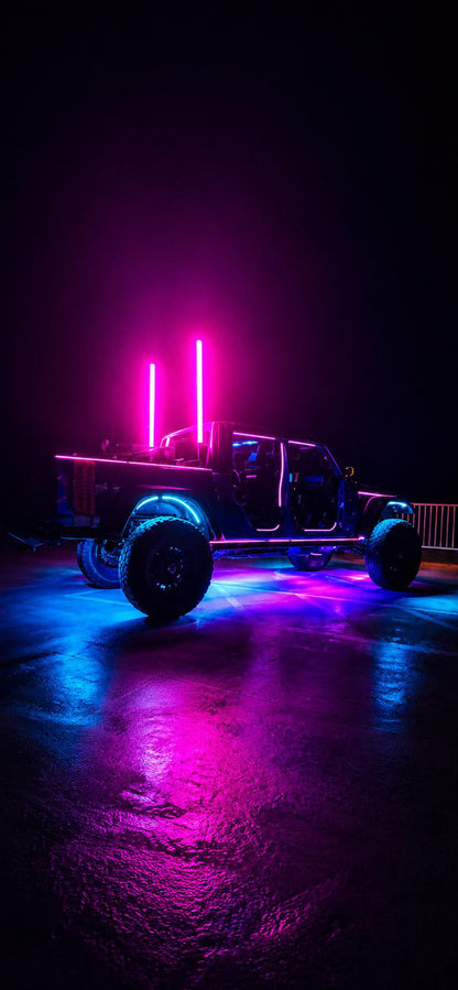 Shoreline Offroad Pro Series Fat RGBIC 3’ Whip Lights