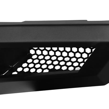 2015-2017 Ford F-150 Black Heavy Duty Steel Front Bumper w/ LED Light Ports