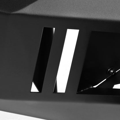 2015-2017 Ford F-150 Black Heavy Duty Steel Front Bumper w/ LED Light Ports