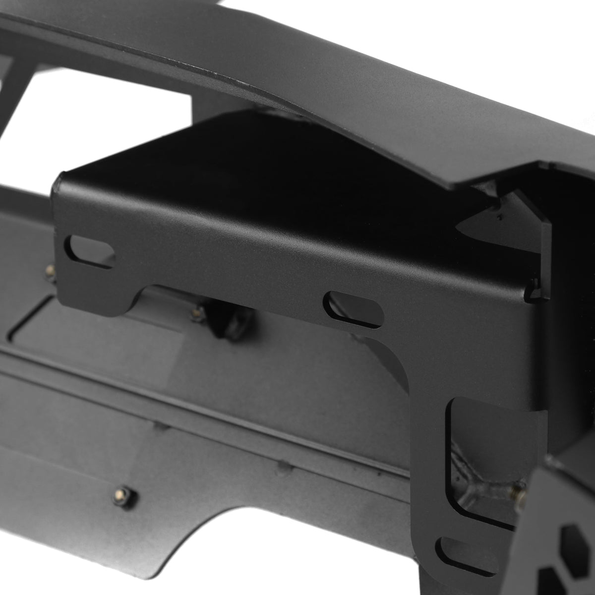 2015-2017 Ford F-150 Black Heavy Duty Steel Front Bumper w/ LED Light Ports