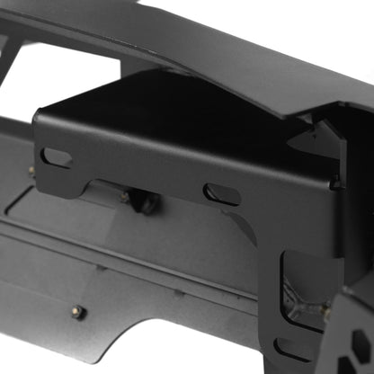 2015-2017 Ford F-150 Black Heavy Duty Steel Front Bumper w/ LED Light Ports