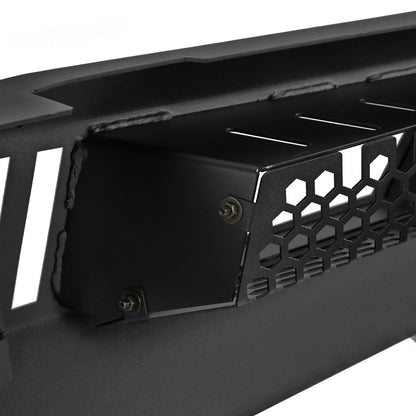 2015-2017 Ford F-150 Black Heavy Duty Steel Front Bumper w/ LED Light Ports