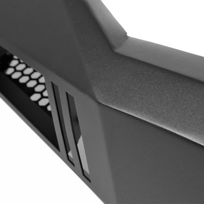2018-2020 Ford F-150 Black Heavy Duty Steel Front Bumper w/ LED Light Ports