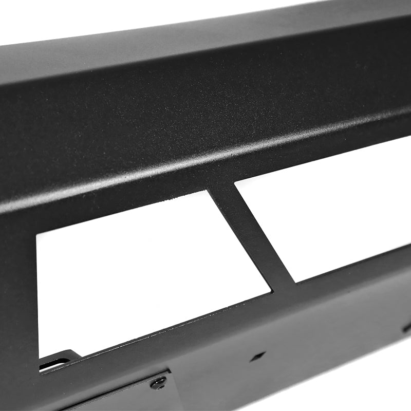 2018-2020 Ford F-150 Black Heavy Duty Steel Front Bumper w/ LED Light Ports