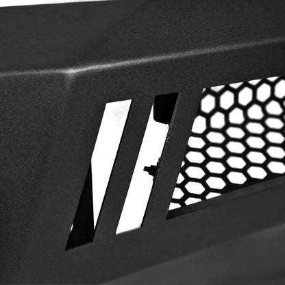 2017-2021 Ford F-250/F-350 Black Heavy Duty Steel Front Bumper w/ LED Light Ports
