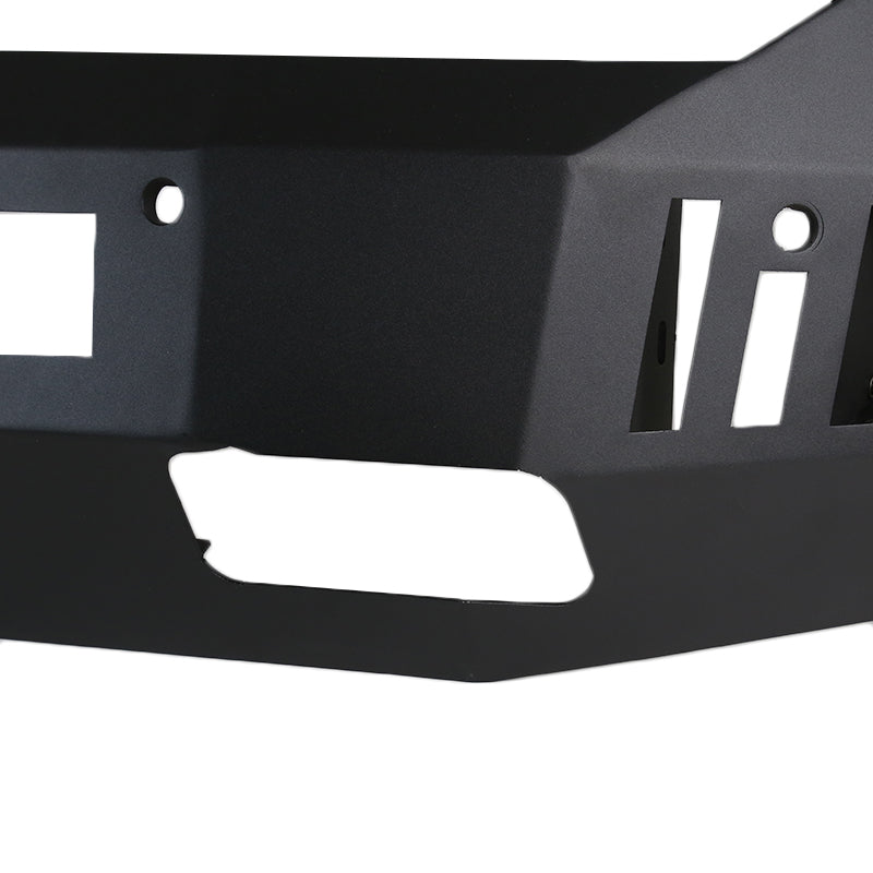 2013-2018 Dodge RAM 1500 / 2019-2021 Dodge RAM Classic Black Heavy Duty Steel Front Bumper w/ LED Light Ports & Sensor Holes