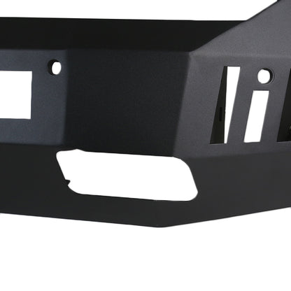 2013-2018 Dodge RAM 1500 / 2019-2021 Dodge RAM Classic Black Heavy Duty Steel Front Bumper w/ LED Light Ports & Sensor Holes