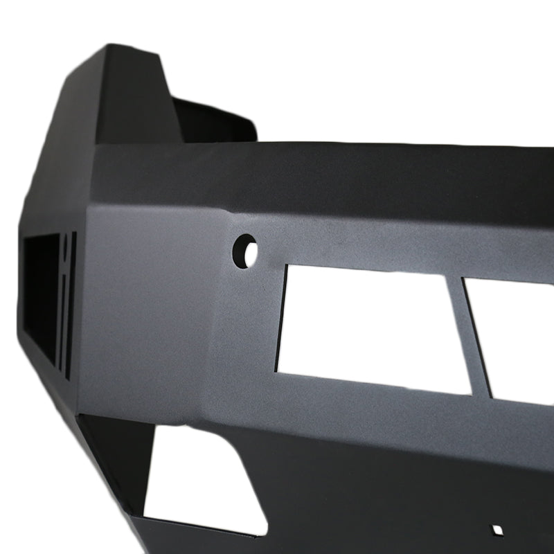 2013-2018 Dodge RAM 1500 / 2019-2021 Dodge RAM Classic Black Heavy Duty Steel Front Bumper w/ LED Light Ports & Sensor Holes