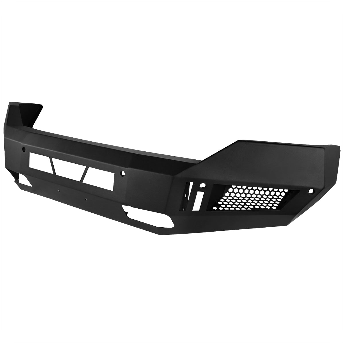2013-2018 Dodge RAM 1500 / 2019-2021 Dodge RAM Classic Black Heavy Duty Steel Front Bumper w/ LED Light Ports & Sensor Holes
