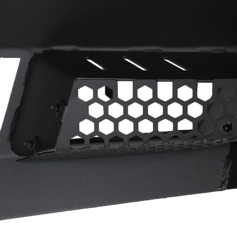 2014-2015 Chevrolet Silverado 1500 Black Heavy Duty Steel Front Bumper w/ LED Light Ports