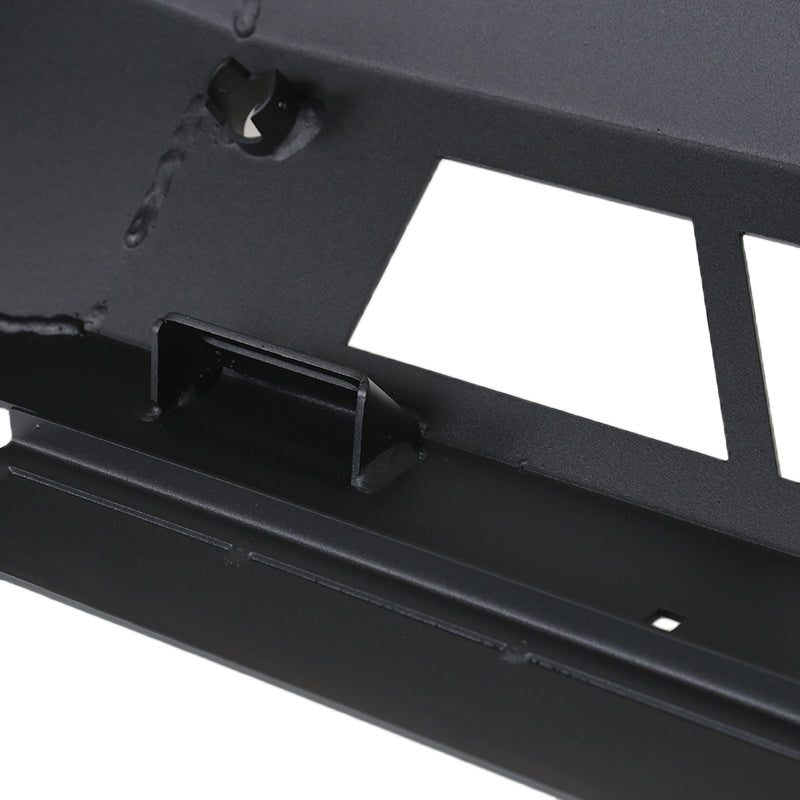 2014-2015 Chevrolet Silverado 1500 Black Heavy Duty Steel Front Bumper w/ LED Light Ports