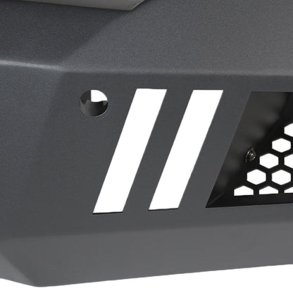 2016-2018 Chevrolet Silverado 1500 Black Heavy Duty Steel Front Bumper w/ LED Light Ports